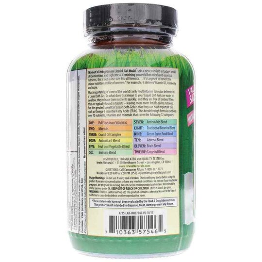Women's Living Green Liquid-Gel Multi, IRN